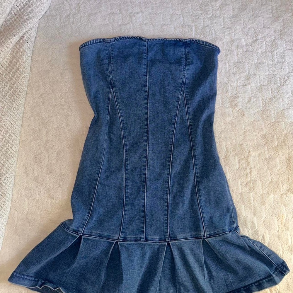 Urban Outfitters Blue Denim Mini Dress